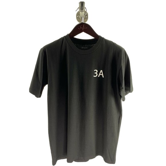 LEN3A T-shirt Black L Large Cotton Double Sided - Picture 3 of 3